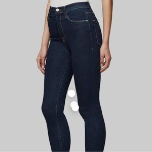 Frame Denim Ali High Rise Cigarette Grove Street Raw Hem Jeans